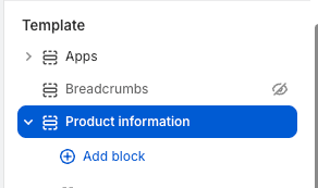 Shopify, Add block
