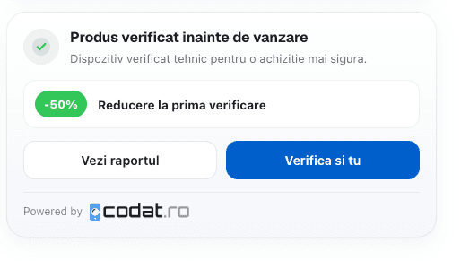 Codat.ro widget, verified product